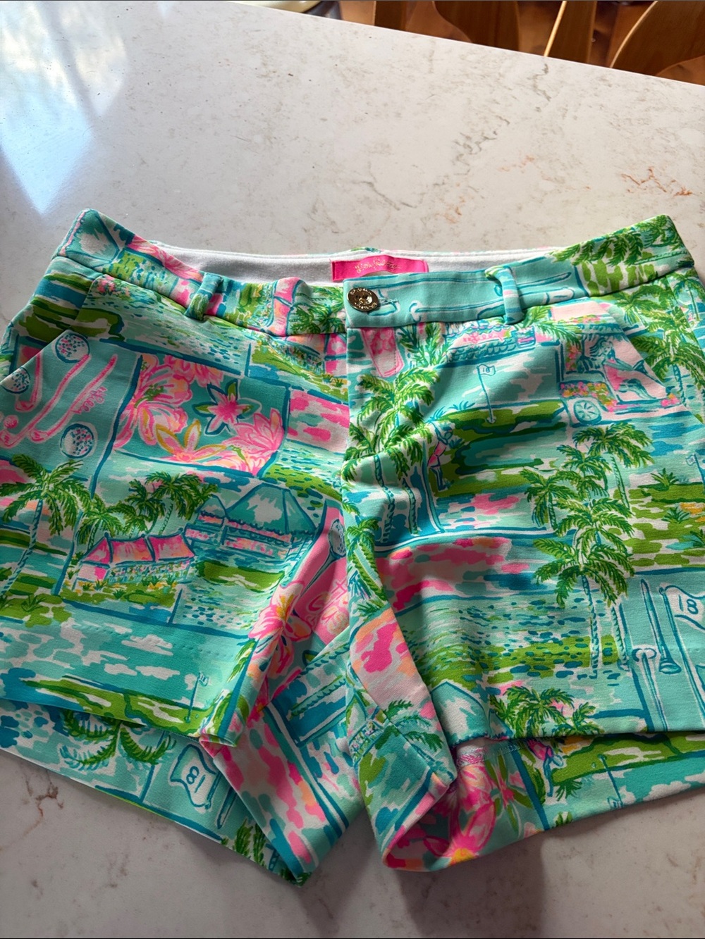 Colorful Tropical Print Women’s Shorts